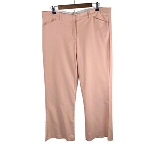 Steve‎ Barrys Womens Peach Straight Leg Dress Pants Size 16 Mid Rise Office Y2K